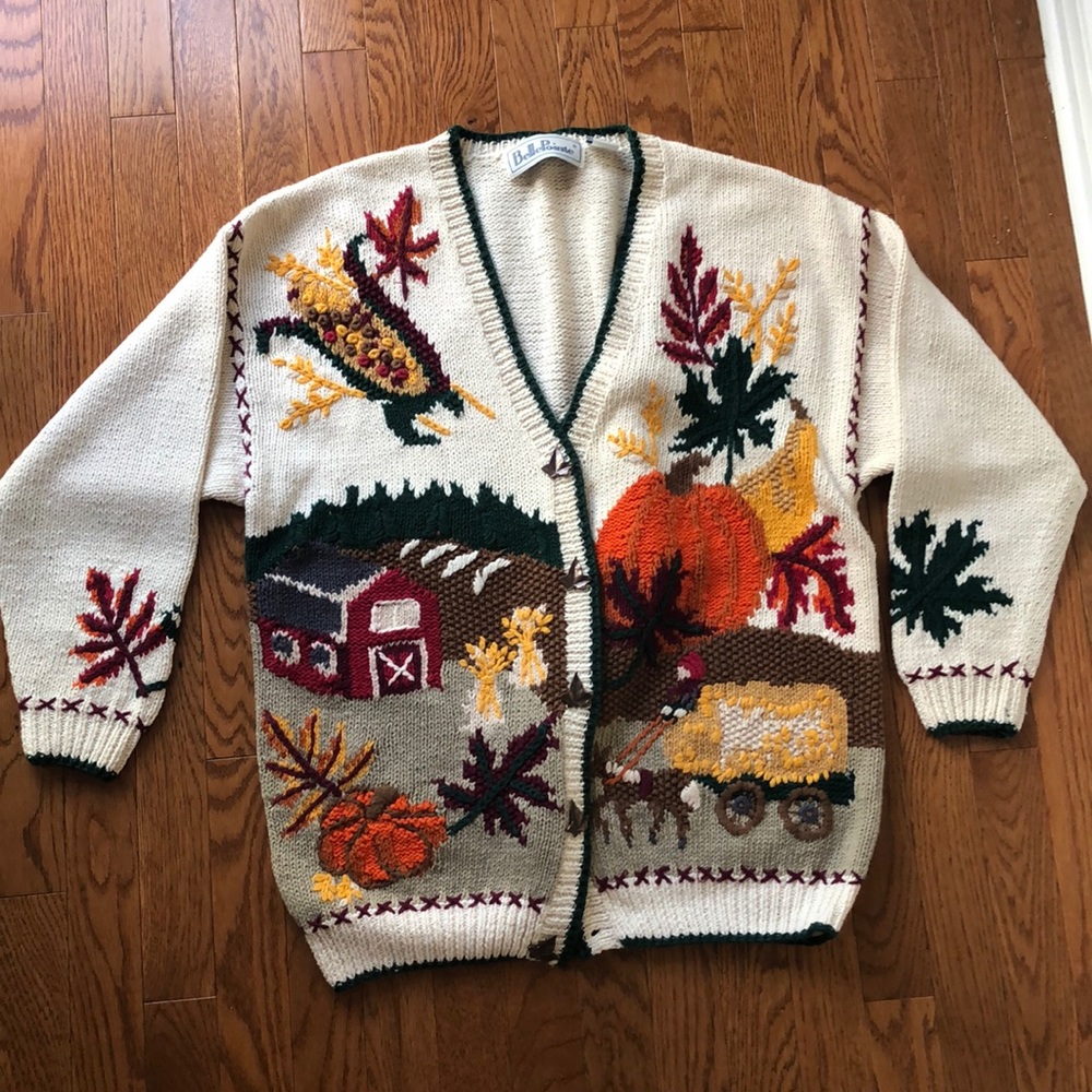 Seasonal cardigan sweater